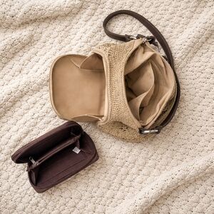 Elegant Tan and Brown Women's Bag Set